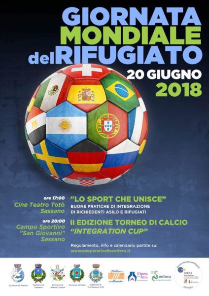 Sassano: al via la II edizione di “Integration Cup” in occasione della “Giornata Mondiale del Rifugiato”