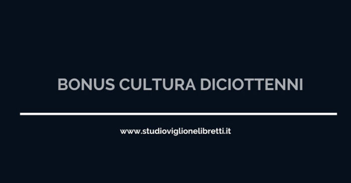 bonus diciottenni