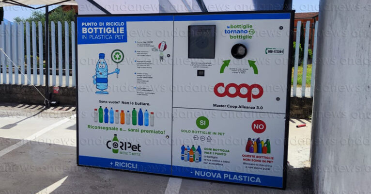 ecocompattatore bottiglie polla coop