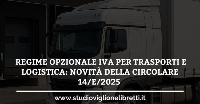 REGIME OPZIONALE IVA PER TRASPORTI E LOGISTICA FB