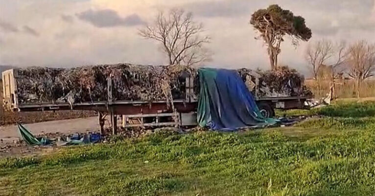 rimorchio rifiuti pontecagnano salerno FB