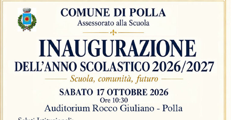 inaugurazione anno scolastico 2026-2027_Polla-FB